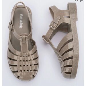 Mini Melissa Possesion Glitter Beige - TODDLER